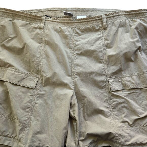 Columbia PFG Mens Fishing Cargo Pants Beige Nylon Zip-Off Legs Mesh Lined XL - Picture 3 of 9